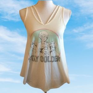 Golden Girls Tank top sleeveless clavicle cut
